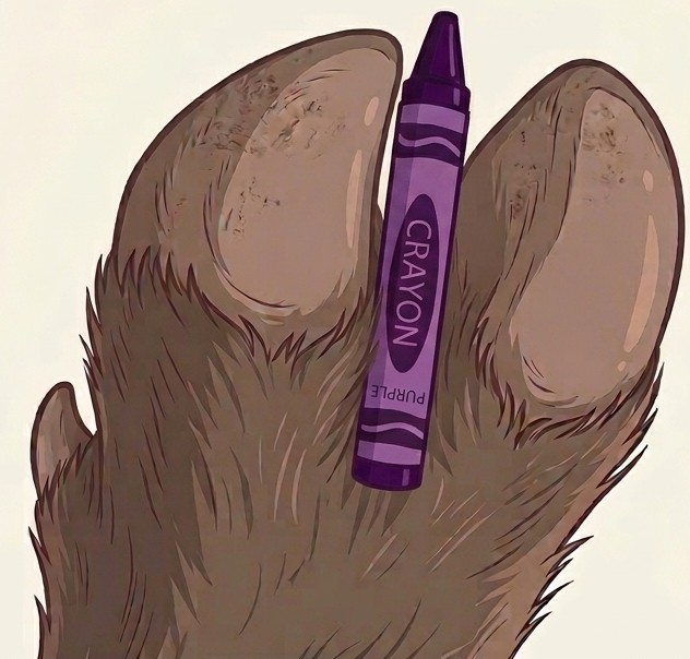 Purple crayon